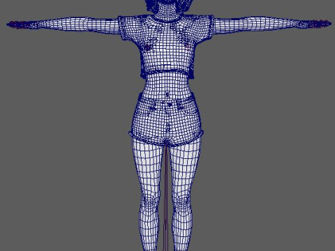 Zendaya Character Modello 3D