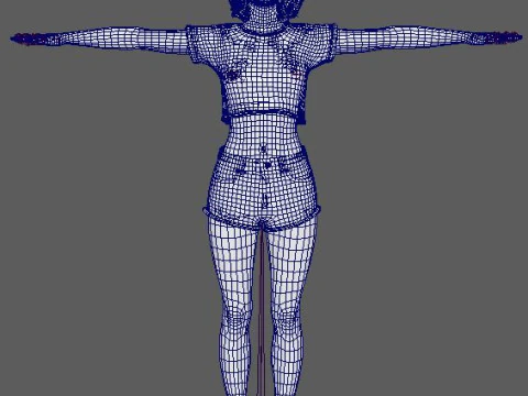 Zendaya Character 3D Model
