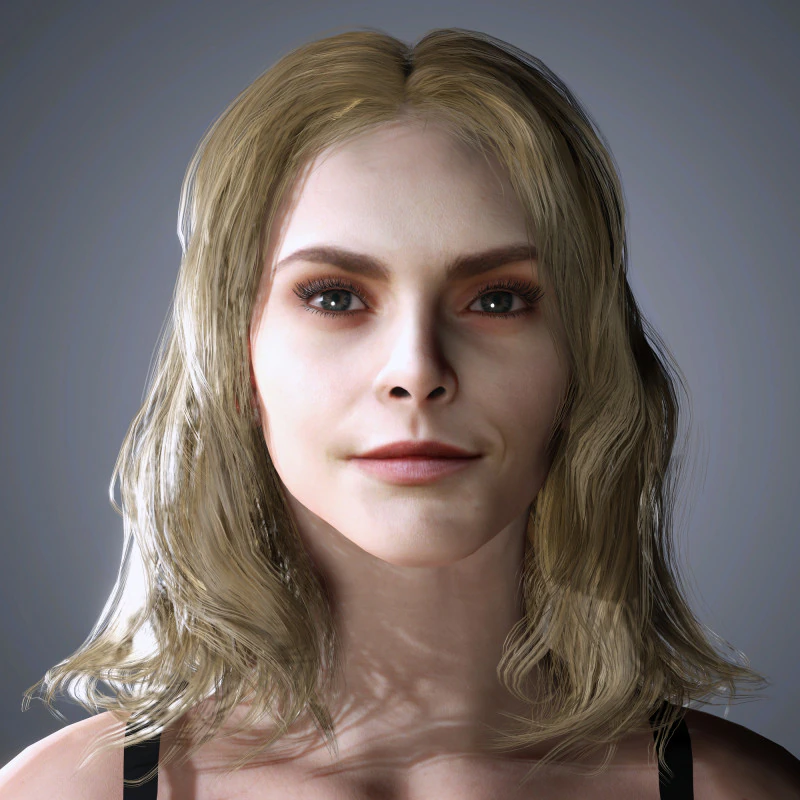 Cara Delevingne Character 3D Model .c4d .max .obj .3ds .fbx .stl .blend