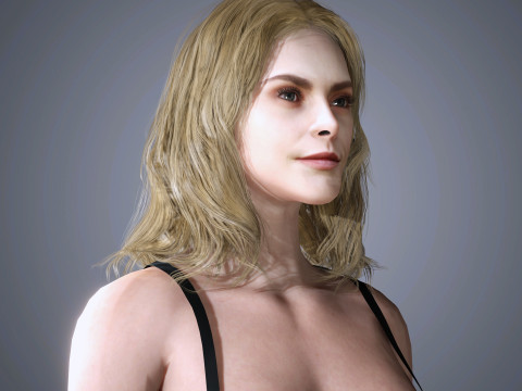 Cara Delevingne Character 3D Model