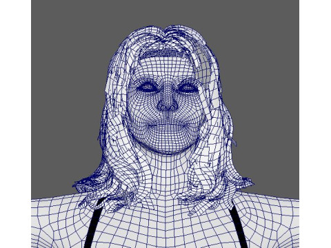 Cara Delevingne Character 3D Model