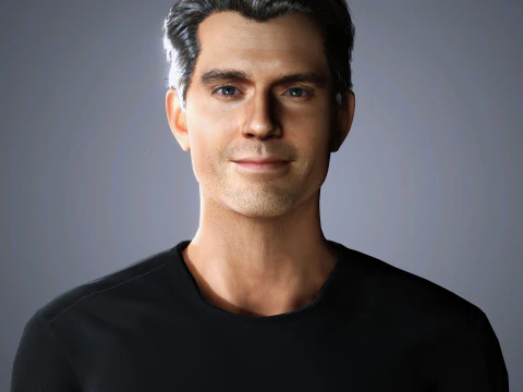 Henry Cavill Character 3D Model
