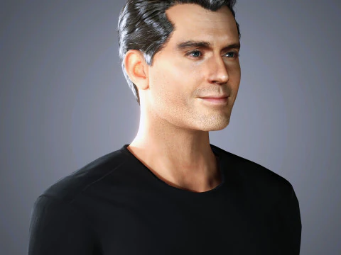 Henry Cavill Character 3D Model