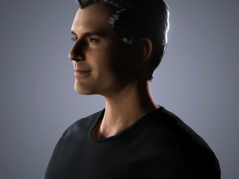 Henry Cavill Character 3D Model