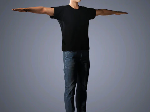 Henry Cavill Character 3D Model