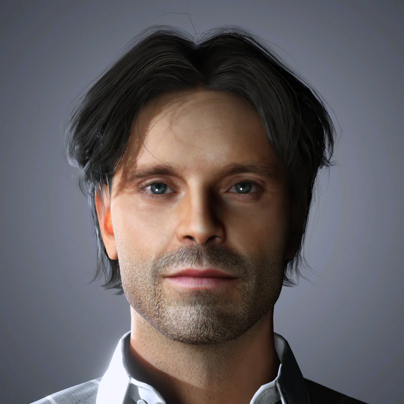 Sebastian Stan Character 3D Model .c4d .max .obj .3ds .fbx .stl .blend 
