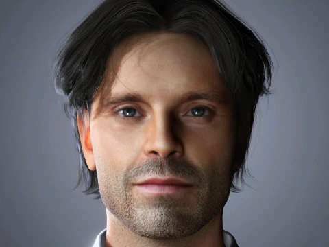 सेबस्टियन स्टेन चरित्र 3D मॉडल