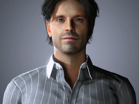 Sebastian Stan Character 3D Model