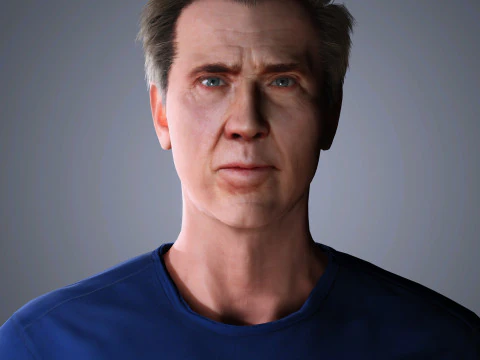 Nicolas Cage Character 3D Model