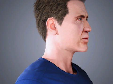 Nicolas Cage Character 3D Model