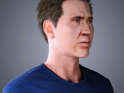 Nicolas Cage Character 3D Model