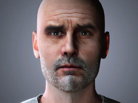 Personaje de Pep Guardiola Modelo 3D