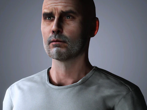 Pep Guardiola Character 3D Model