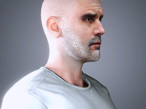 Pep Guardiola Character 3D Model
