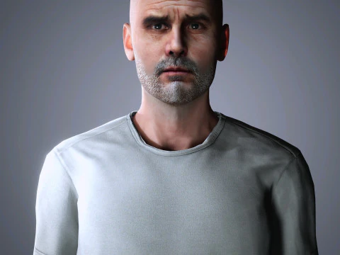 Pep Guardiola Character 3D Model