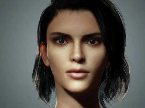 Kendall Jenner Character 3D Model
