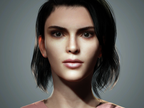 Kendall Jenner Character 3D Model