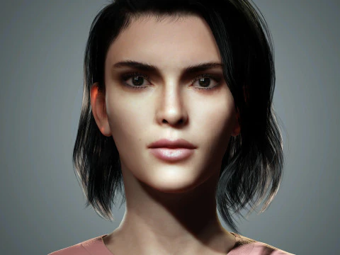 Kendall Jenner Character 3D Model