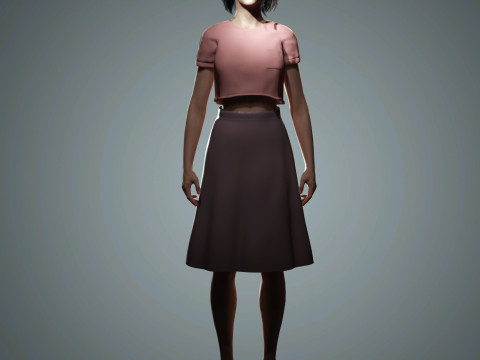 Kendall Jenner Character 3D Model