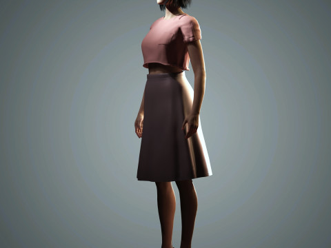 Kendall Jenner Character 3D Model