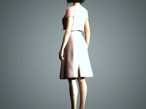 Kendall Jenner Character 3D Model