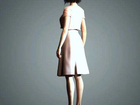 Kendall Jenner Character 3D Model