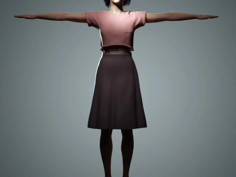 Kendall Jenner Character 3D Model