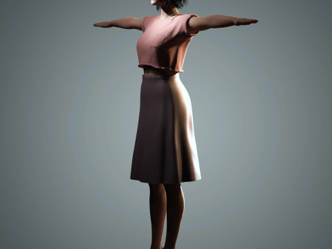 Kendall Jenner Character 3D Model