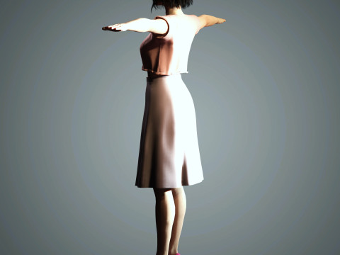 Kendall Jenner Character 3D Model