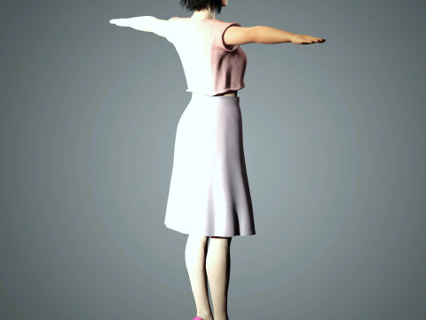 Kendall Jenner Character 3D Model