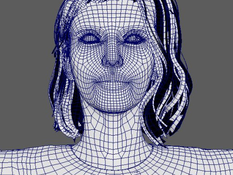 Kendall Jenner Character 3D Model