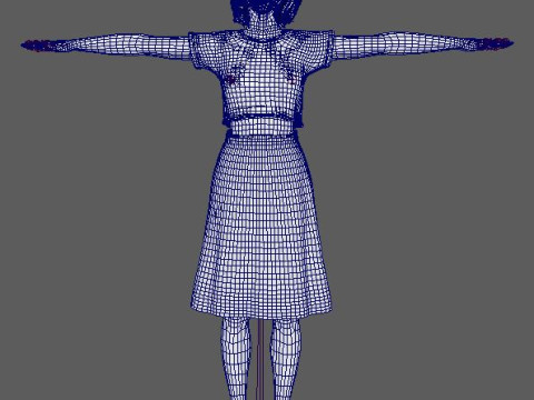 Kendall Jenner Character 3D Model