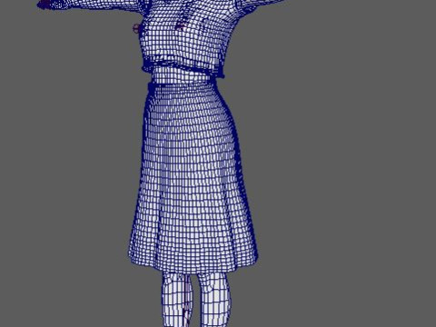 Kendall Jenner Character 3D Model