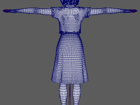 Kendall Jenner Character 3D Model