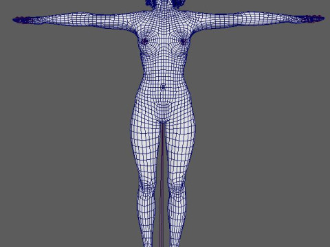 Kendall Jenner Character 3D Model