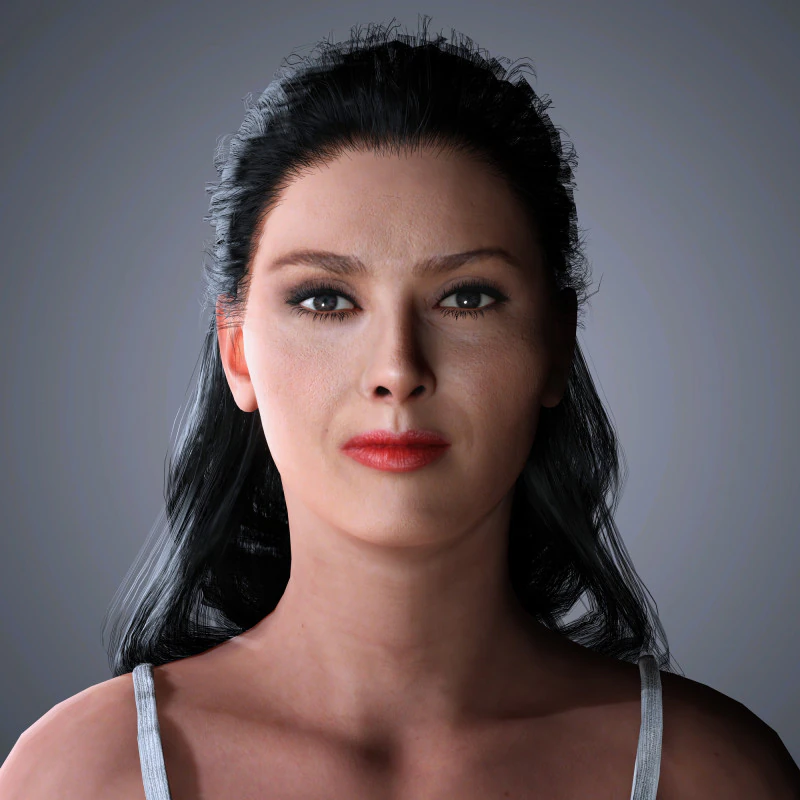 Salma Hayek Character 3D Model .c4d .max .obj .3ds .fbx .stl .blend 