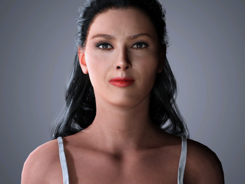 Salma Hayek Character 3D Модель