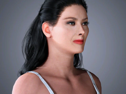 Salma Hayek Character 3D Model