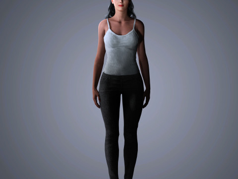 Salma Hayek Character 3D Модель