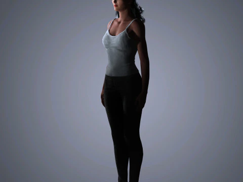 Salma Hayek Character 3D Model