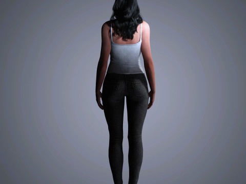 Salma Hayek Character 3D Модель