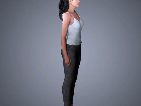 Salma Hayek Character 3D Model