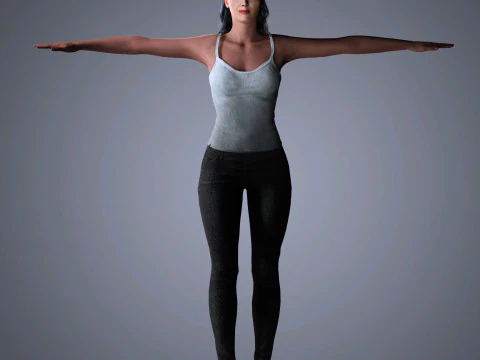 Salma Hayek Character 3D Model