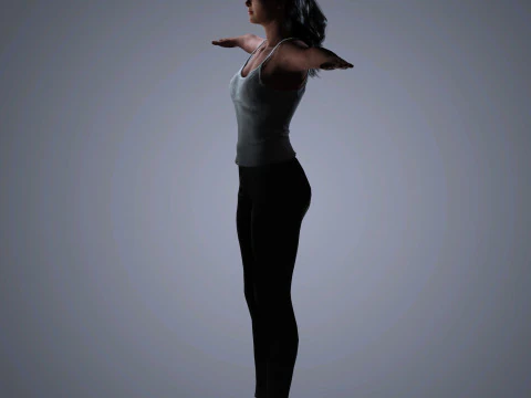 Salma Hayek Character 3D Model