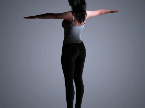 Salma Hayek Character 3D Model