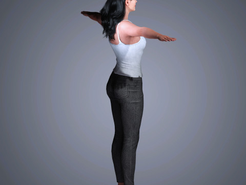 Salma Hayek Character 3D Модель