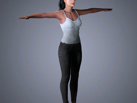 Salma Hayek Character 3D Model