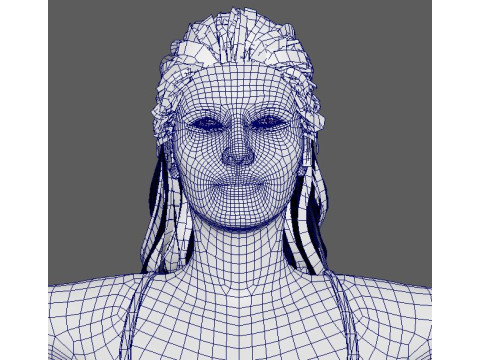 Salma Hayek Character 3D Модель