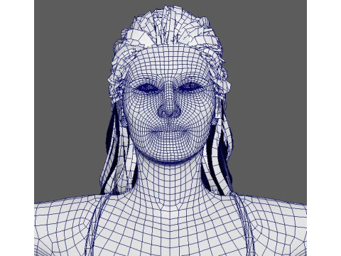 Salma Hayek Character 3D Model