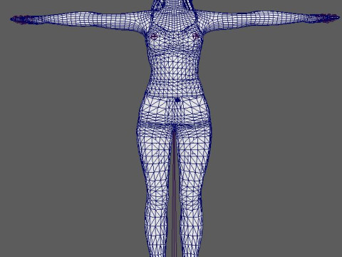 Salma Hayek Character 3D Модель